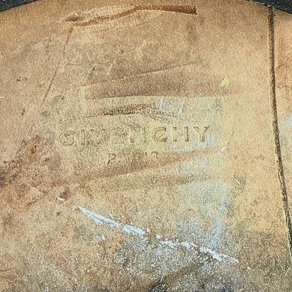 Givenchy Women's Black Leather Studded Buckle Pointed Toe Ankle Boots Size 7.5 - Picture 7 of 8